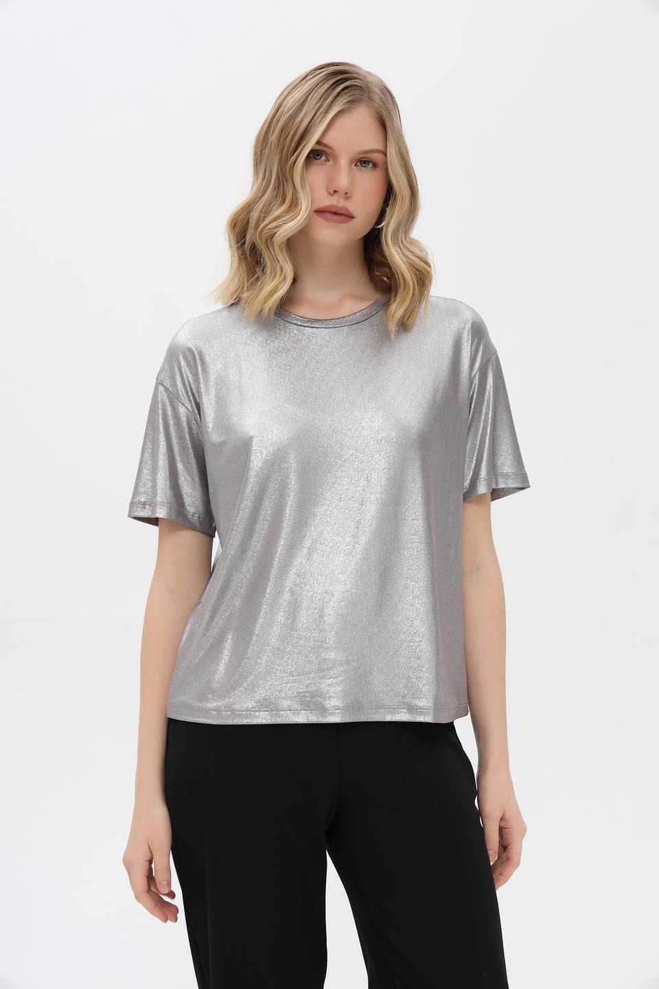 Футболка Penny Black серебристая