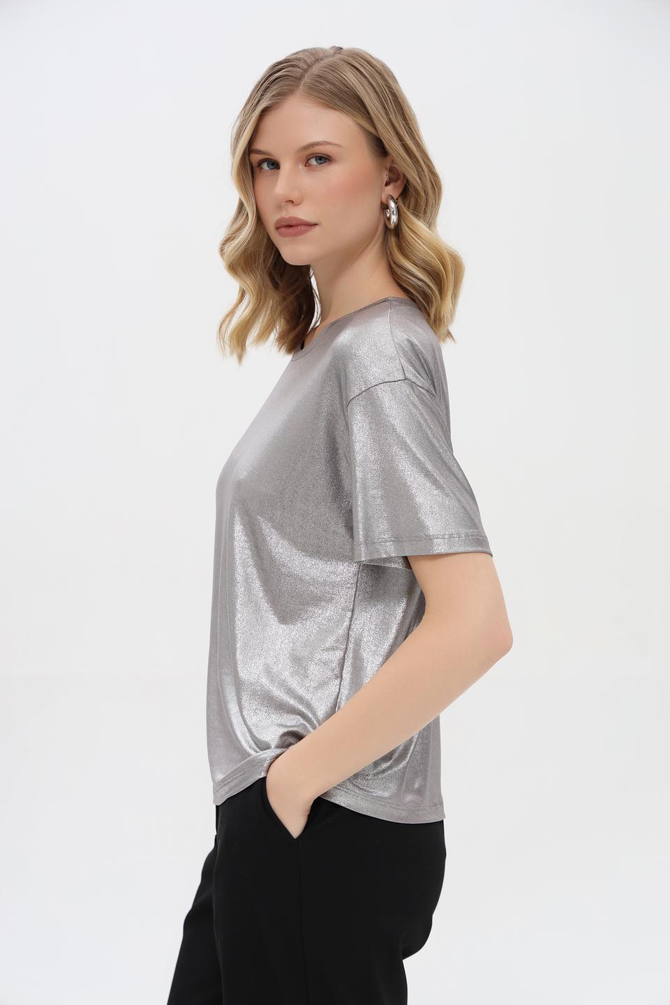 Футболка Penny Black серебристая