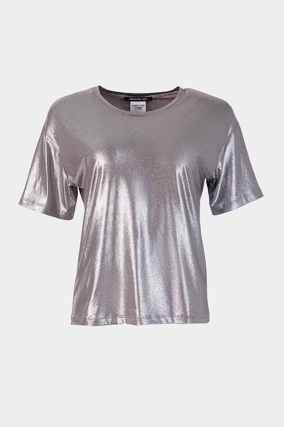 Футболка Penny Black серебристая