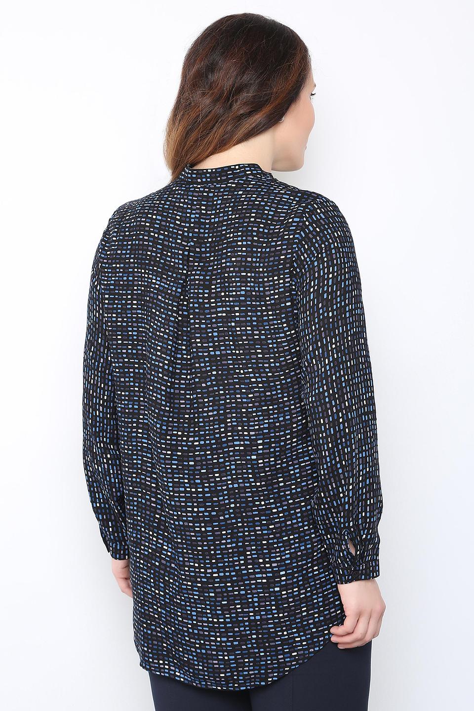 Блуза Horosha принтованная, чёрная с кулоном