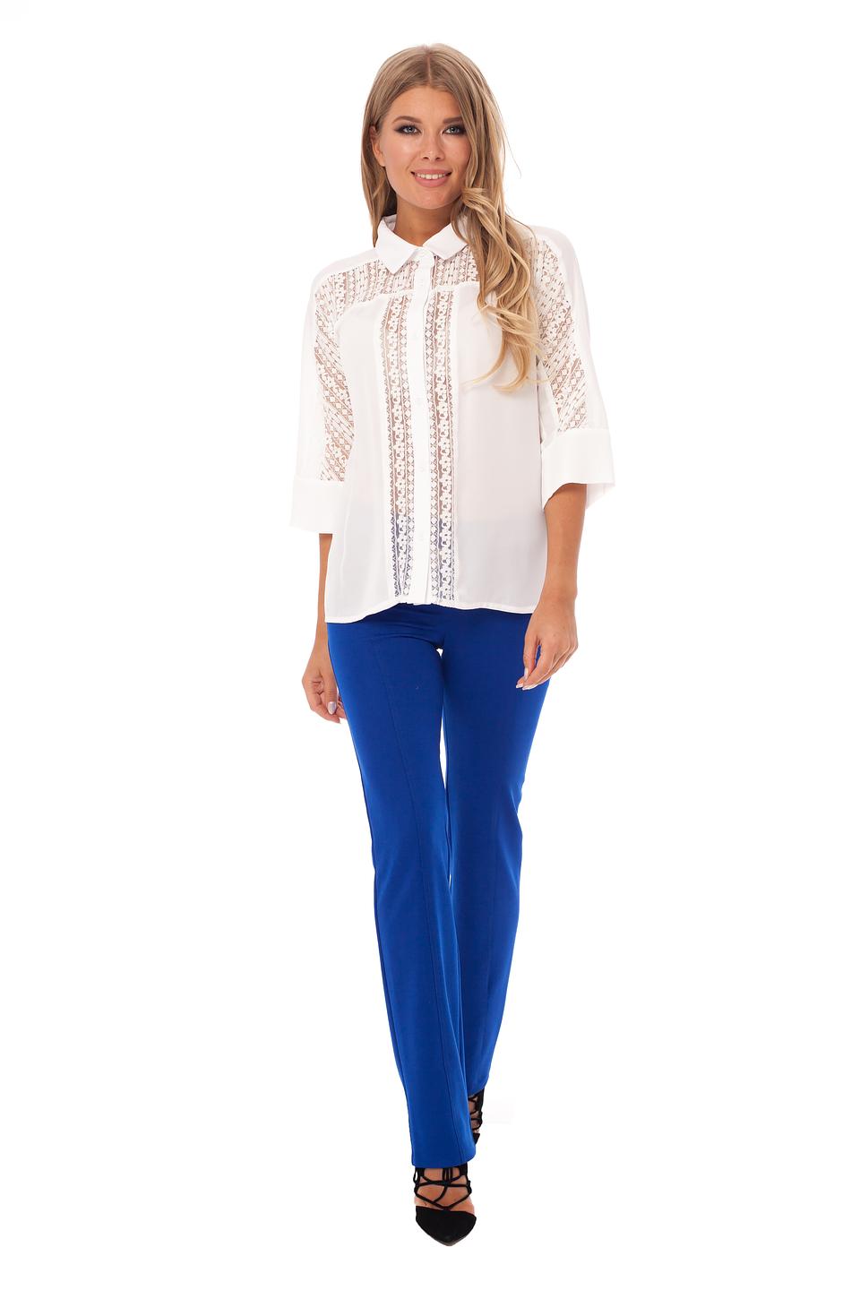 Блуза Gloss с кружевом белая