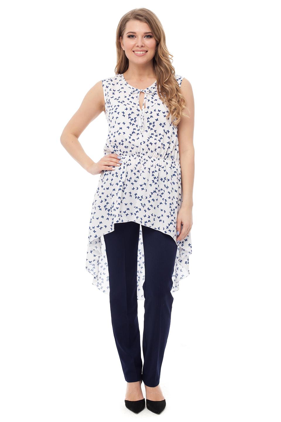 Блуза Gloss с принтом, белый