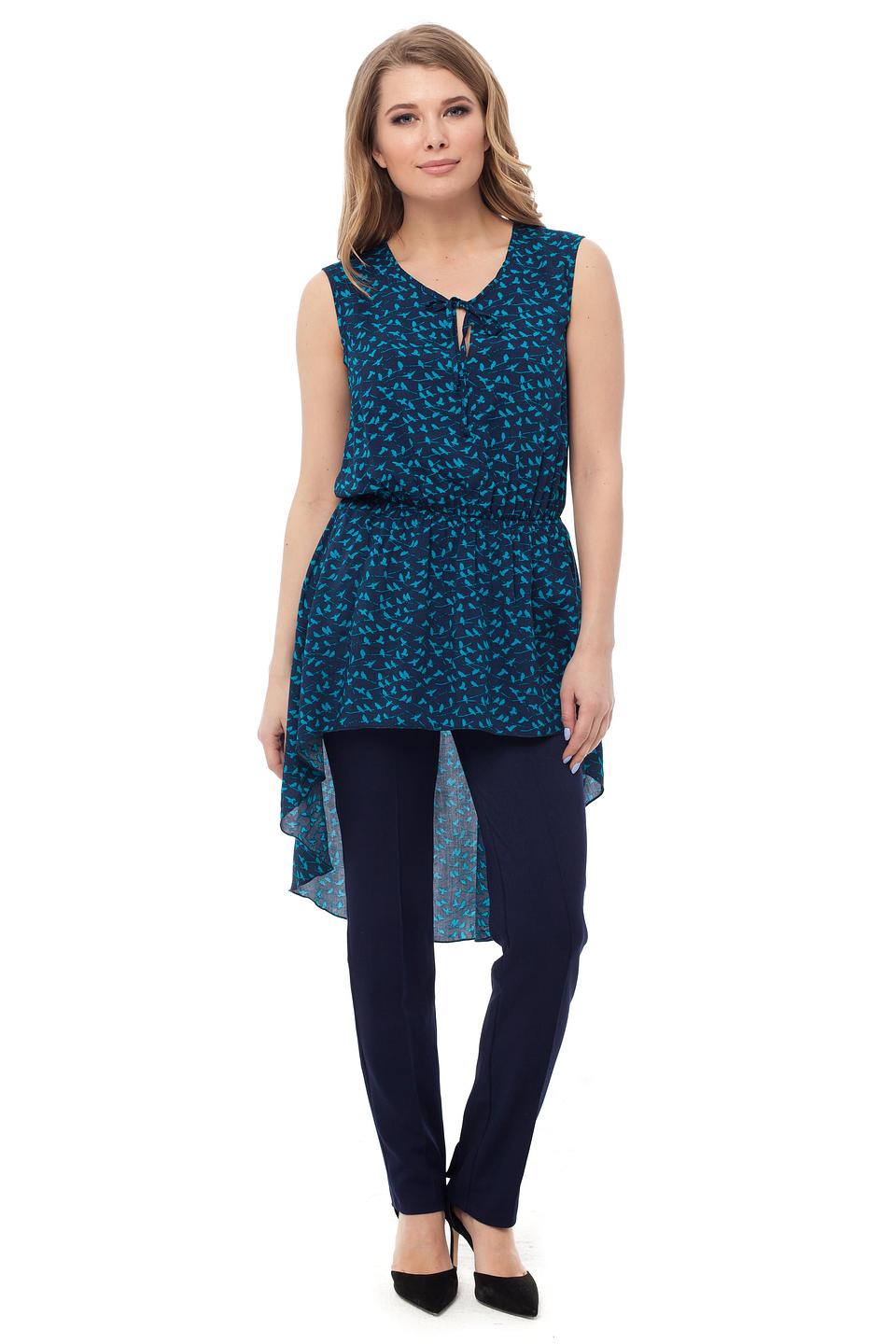 Блуза Gloss с принтом, бирюзовая