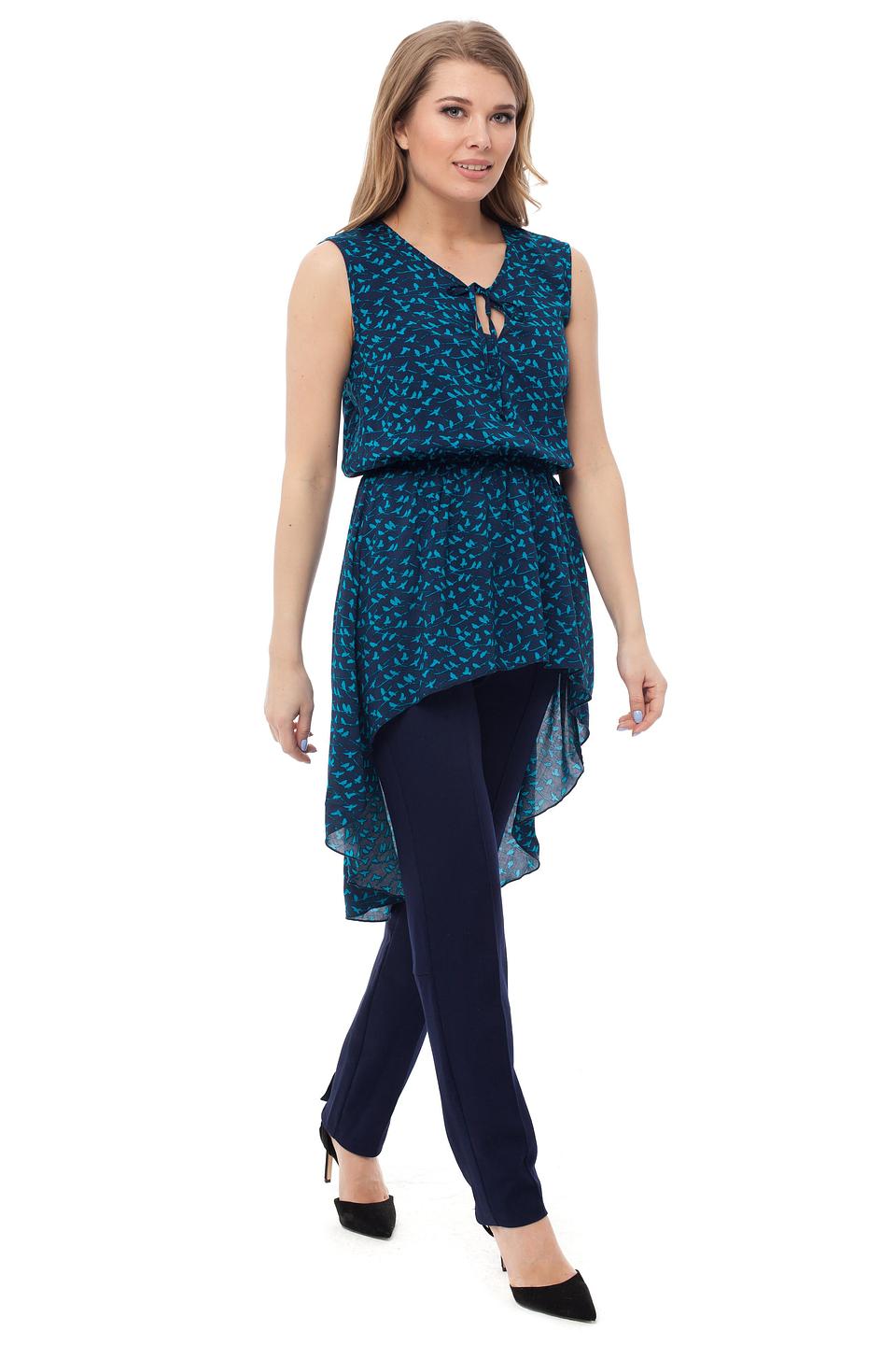 Блуза Gloss с принтом, бирюзовая