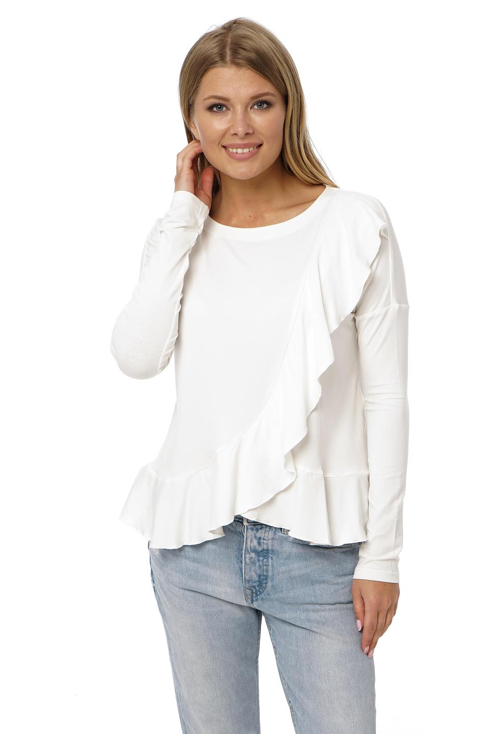 Блуза Gloss с рюшами белая