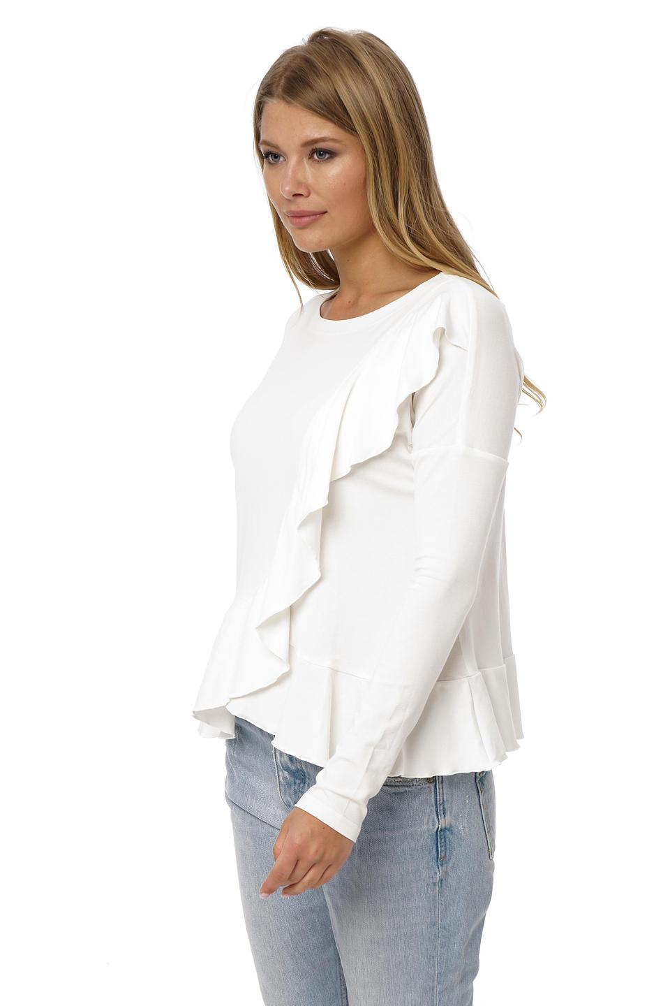 Блуза Gloss с рюшами белая