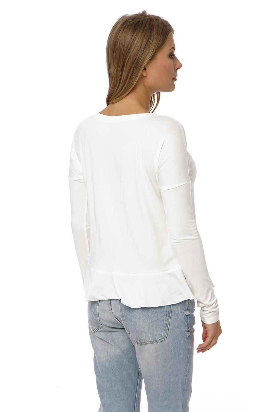 Блуза Gloss с рюшами белая