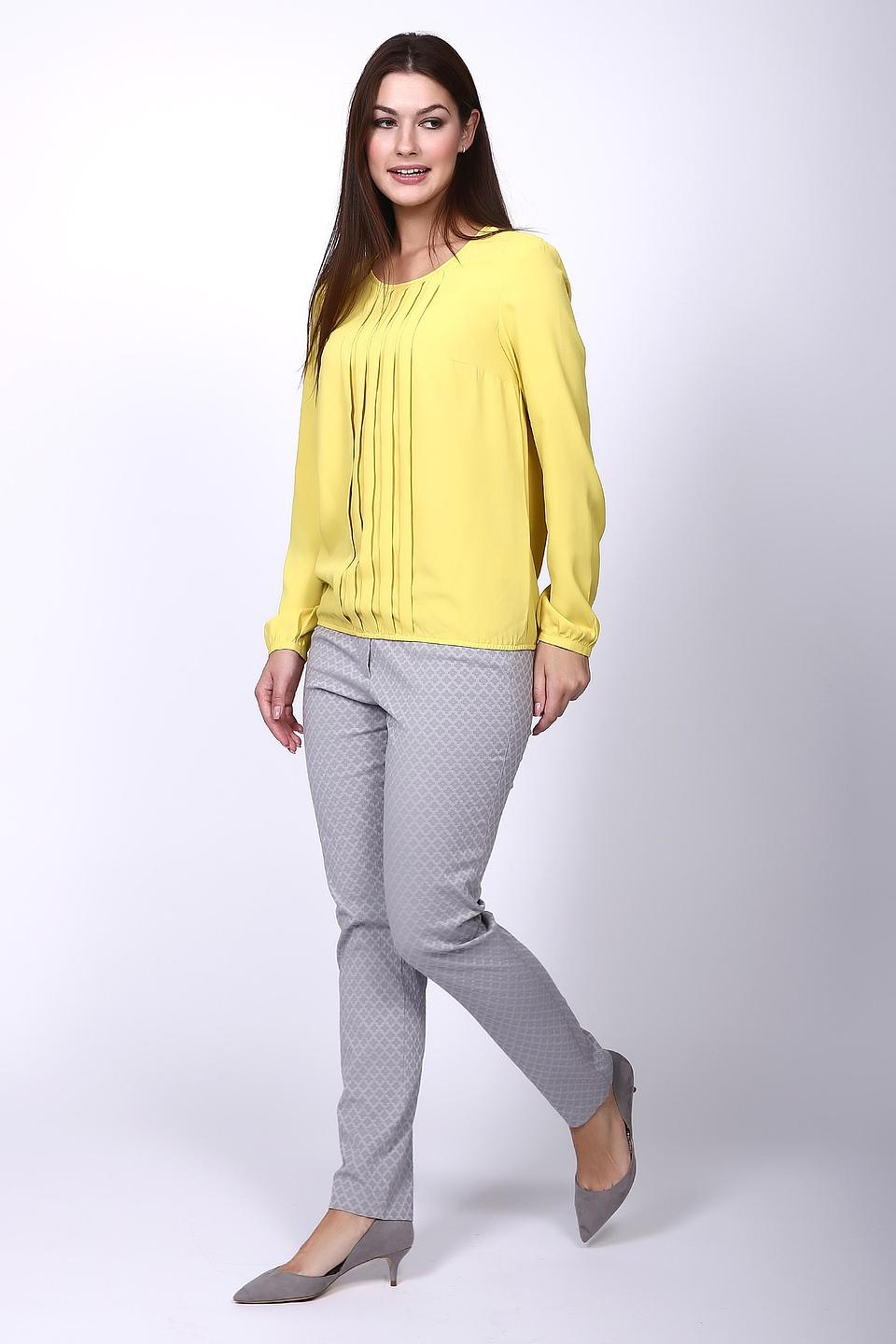 Блуза Pezzo жёлтая с драпировкой
