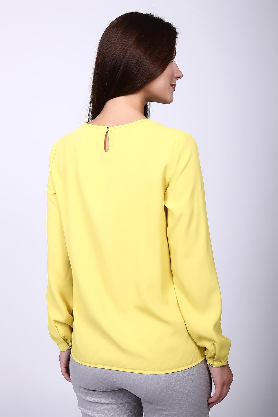 Блуза Pezzo жёлтая с драпировкой