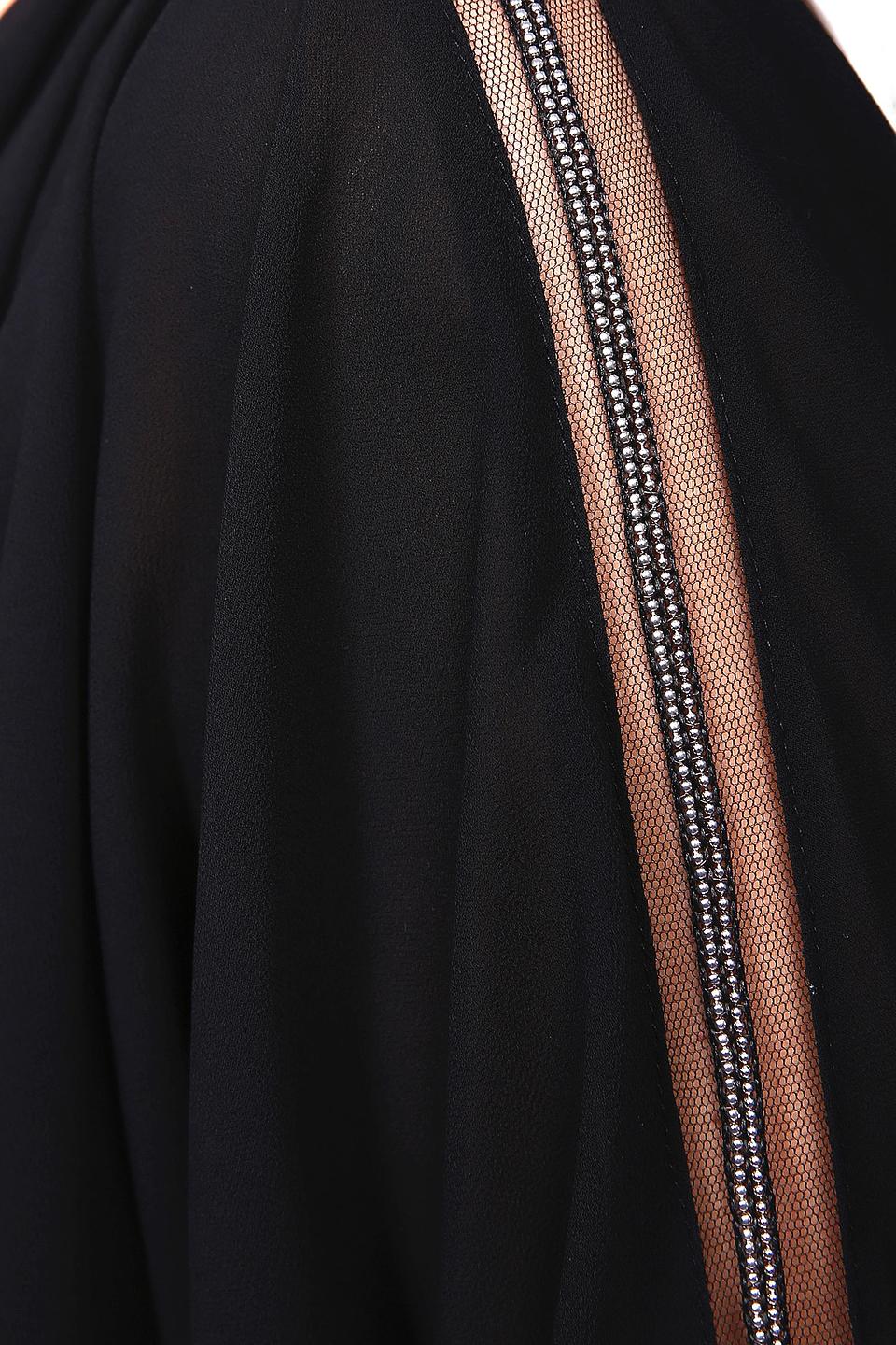 Блуза Pezzo чёрная с драпировкой