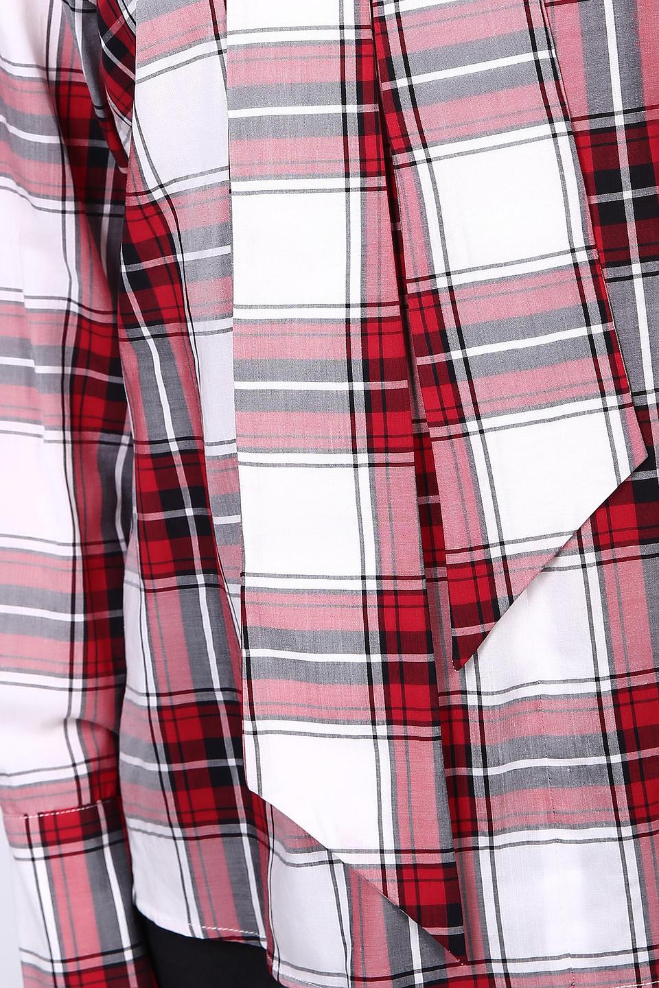 Блуза Cinque в клетку с завязкой