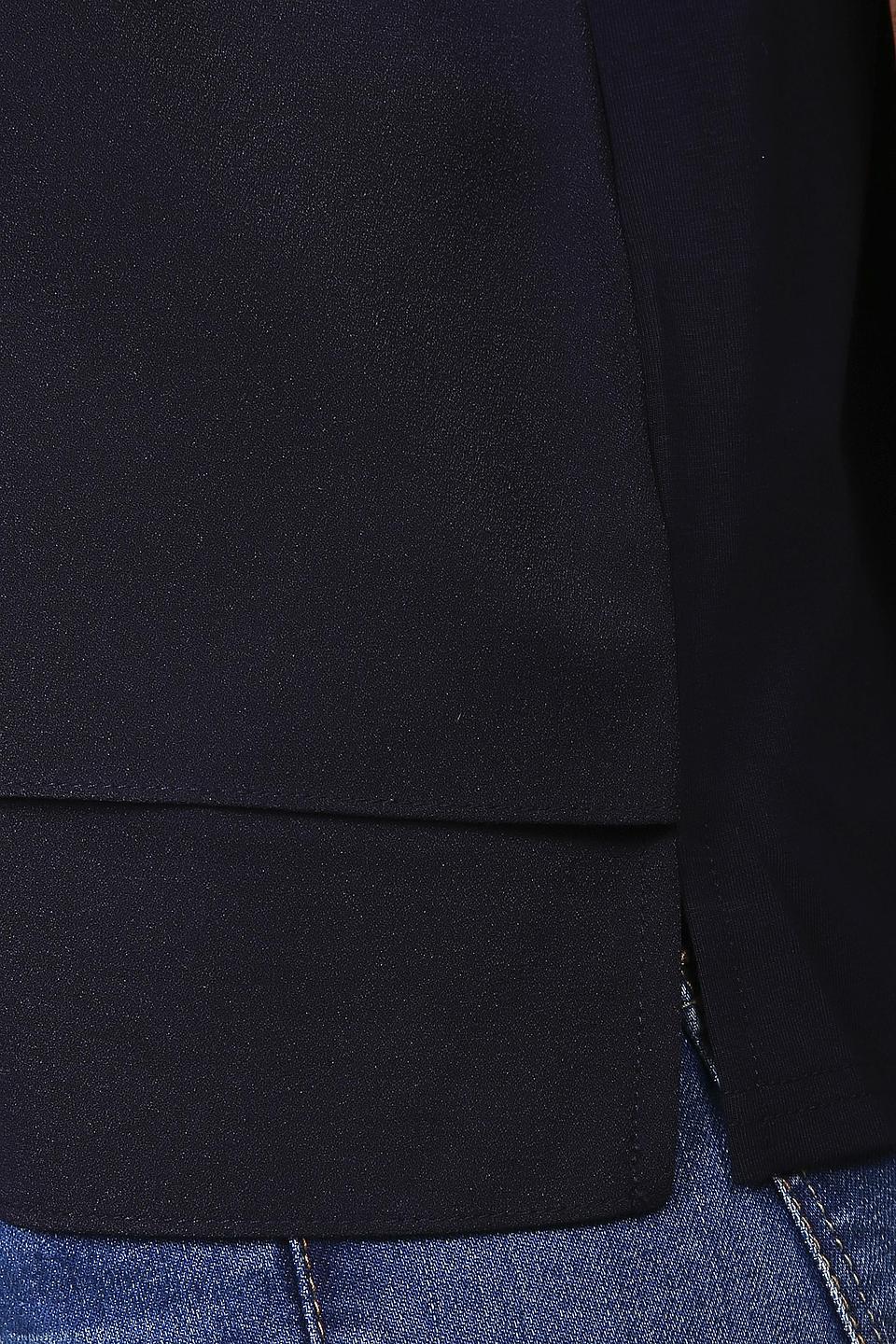 Блуза Gerry Weber темно-синяя с V-образным вырезом