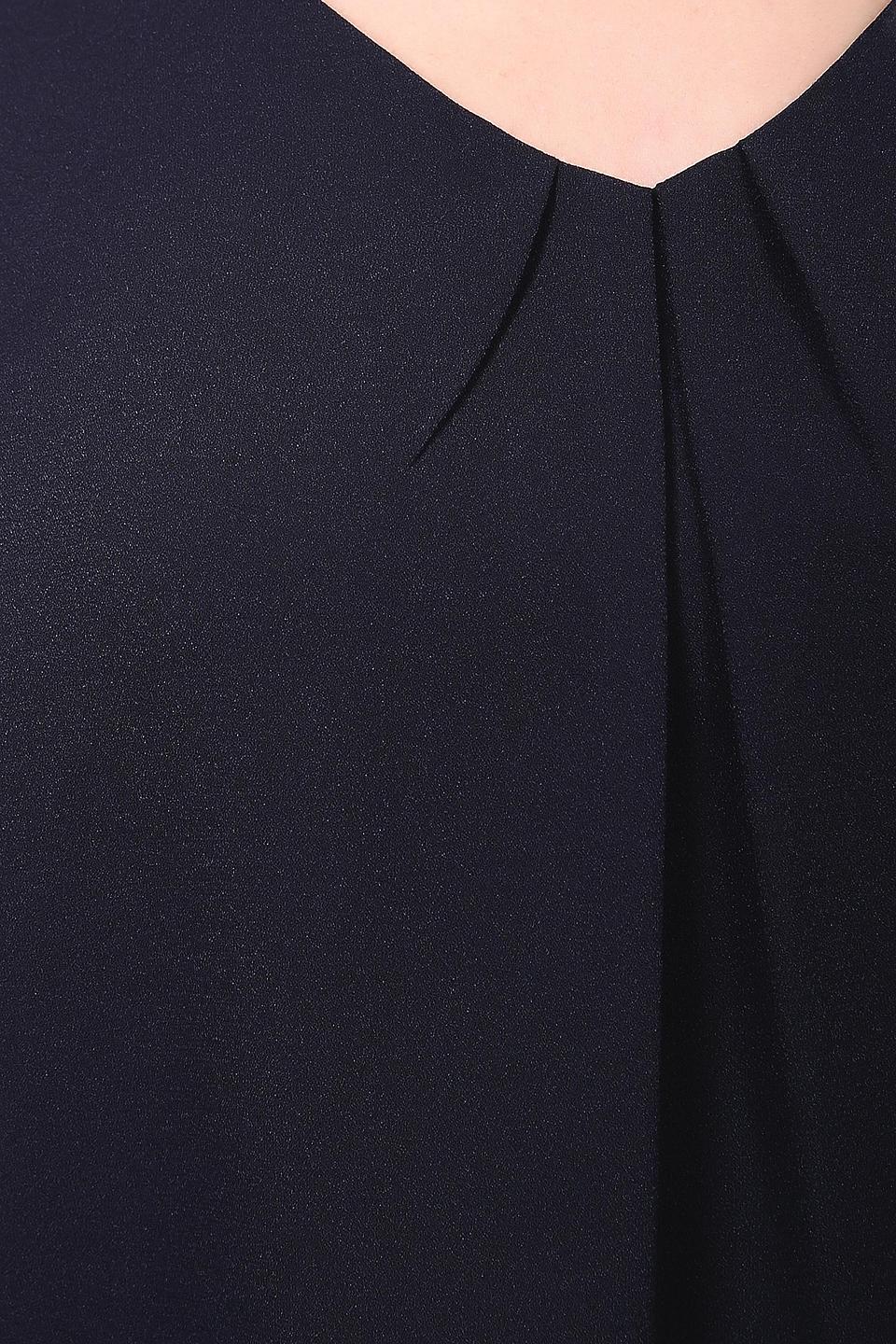 Блуза Gerry Weber темно-синяя с V-образным вырезом