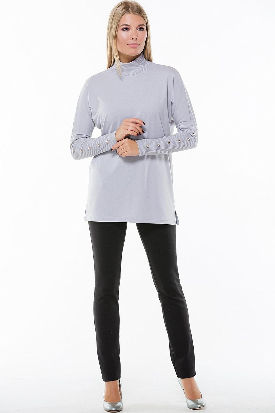 Блуза Remix серая с декором