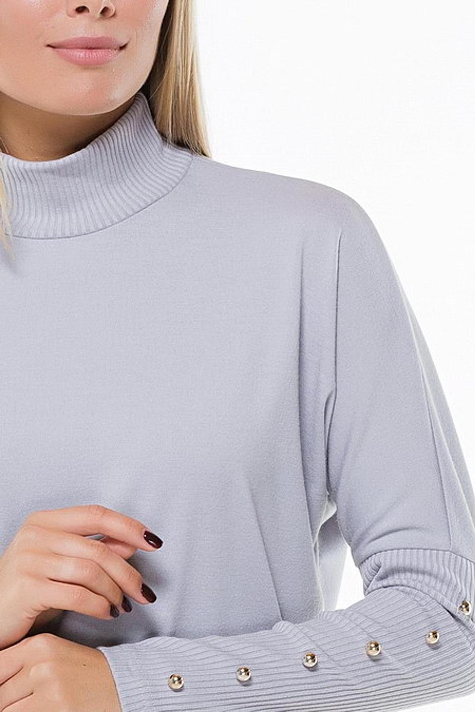 Блуза Remix серая с декором