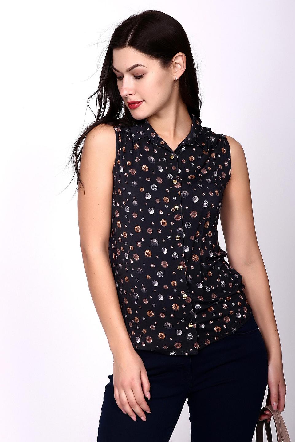 Блуза Just Valeri без рукавов с принтом