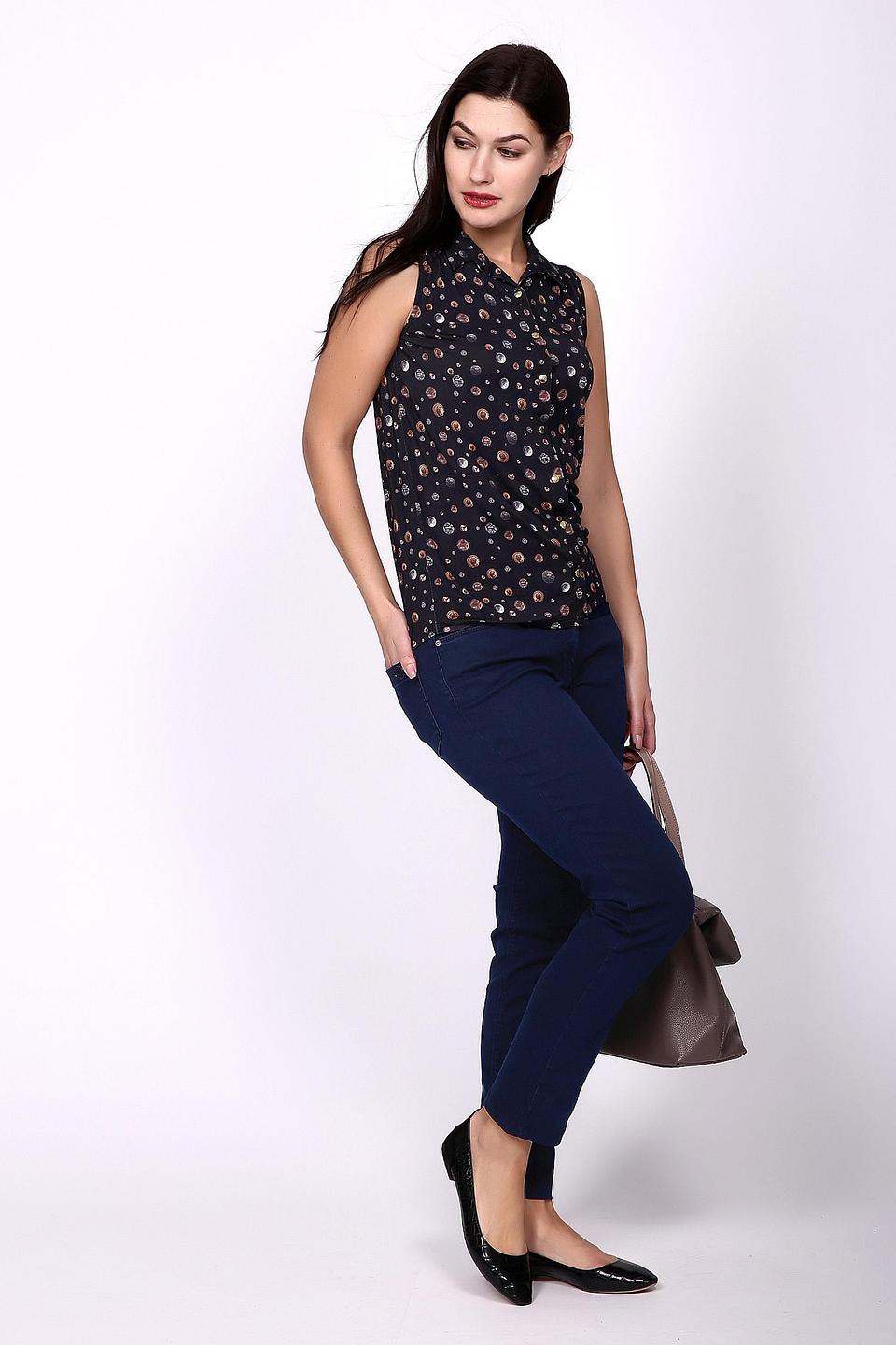 Блуза Just Valeri без рукавов с принтом