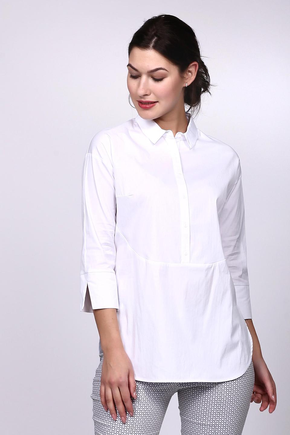 Блуза Betty and Co белая с карманом