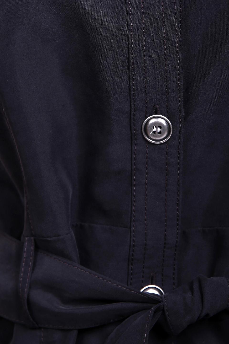 Блуза Just Valeri черная с поясом