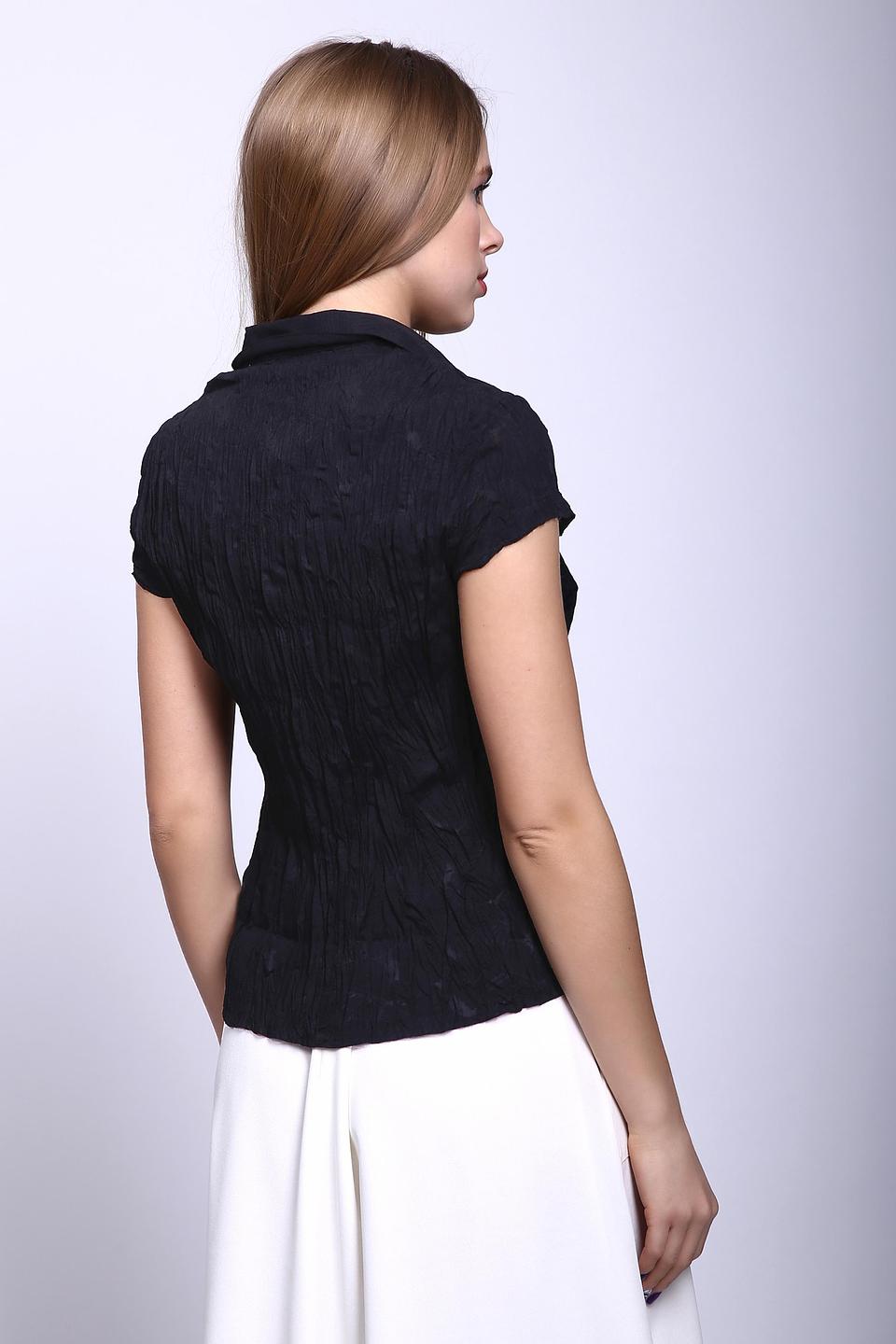 Блуза Pezzo чёрная с драпировкой