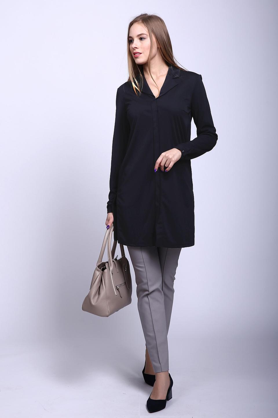 Блуза Pezzo чёрная удлиненная