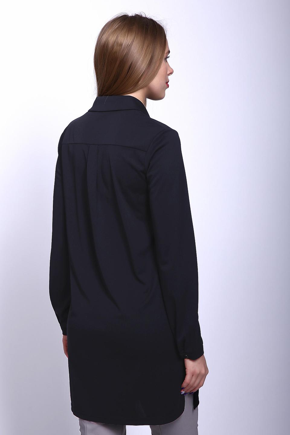 Блуза Pezzo чёрная удлиненная