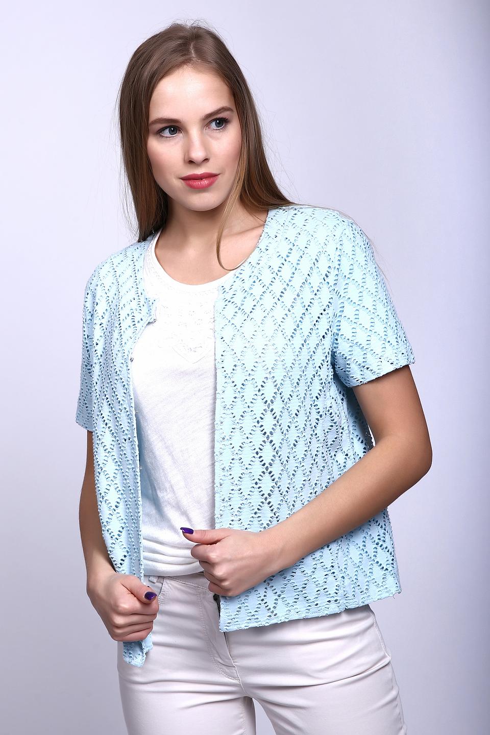 Жакет Gerry Weber голубой с кружевом