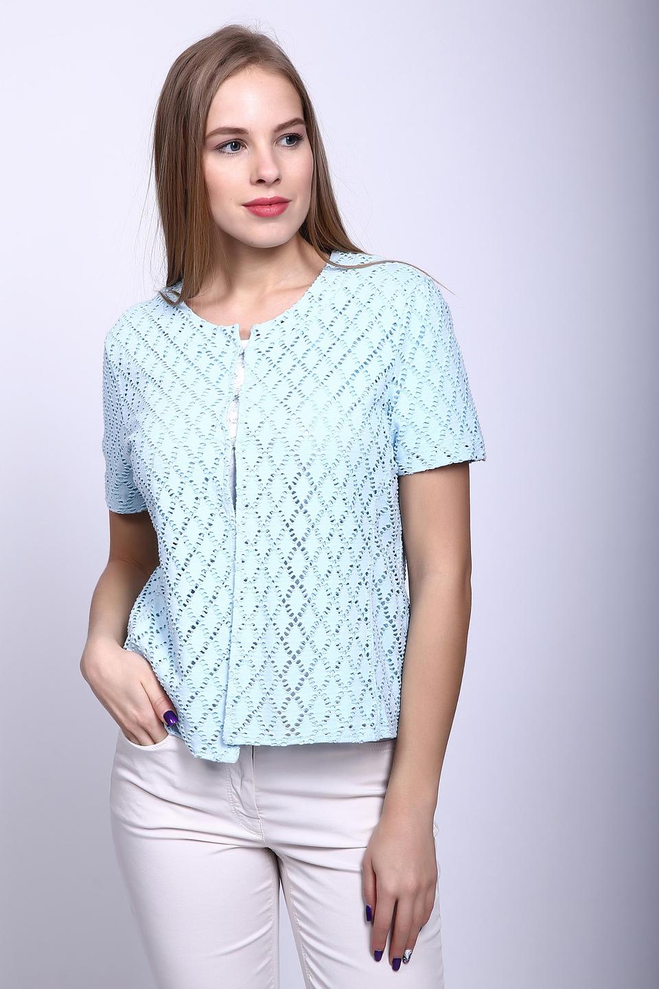 Жакет Gerry Weber голубой с кружевом
