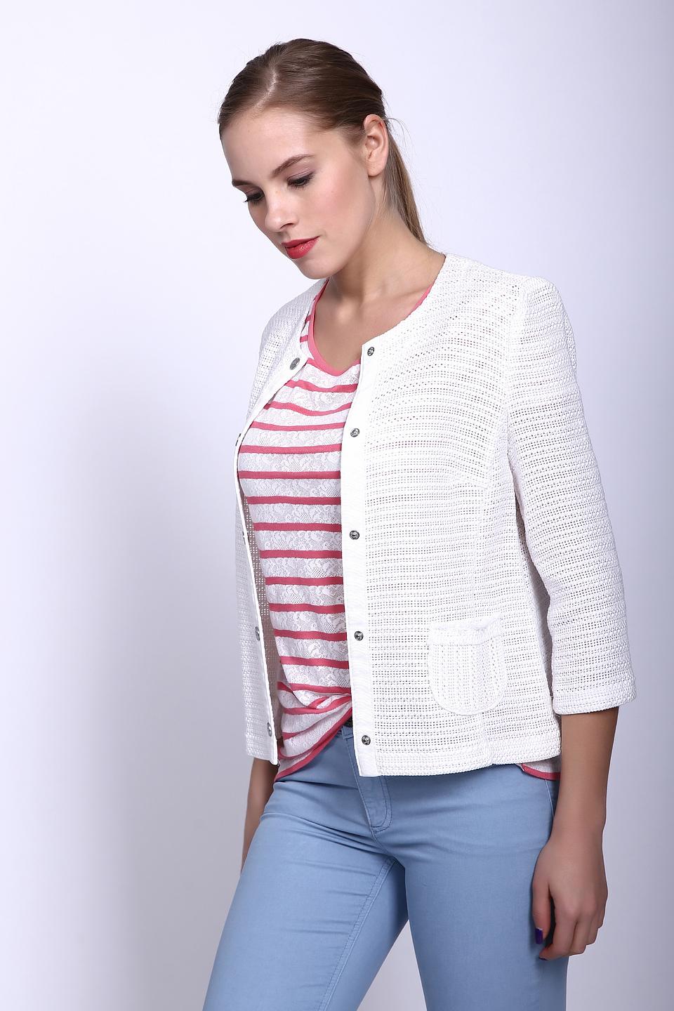 Жакет Gerry Weber белый с вышивкой