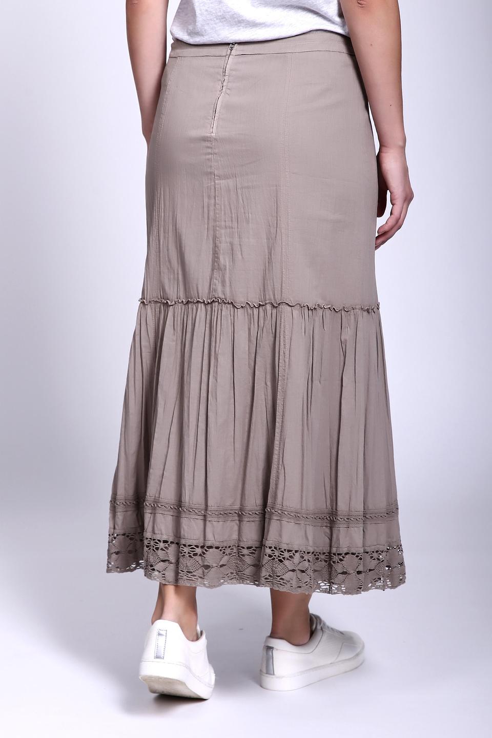 Юбка Gerry Weber бежевая с кружевом