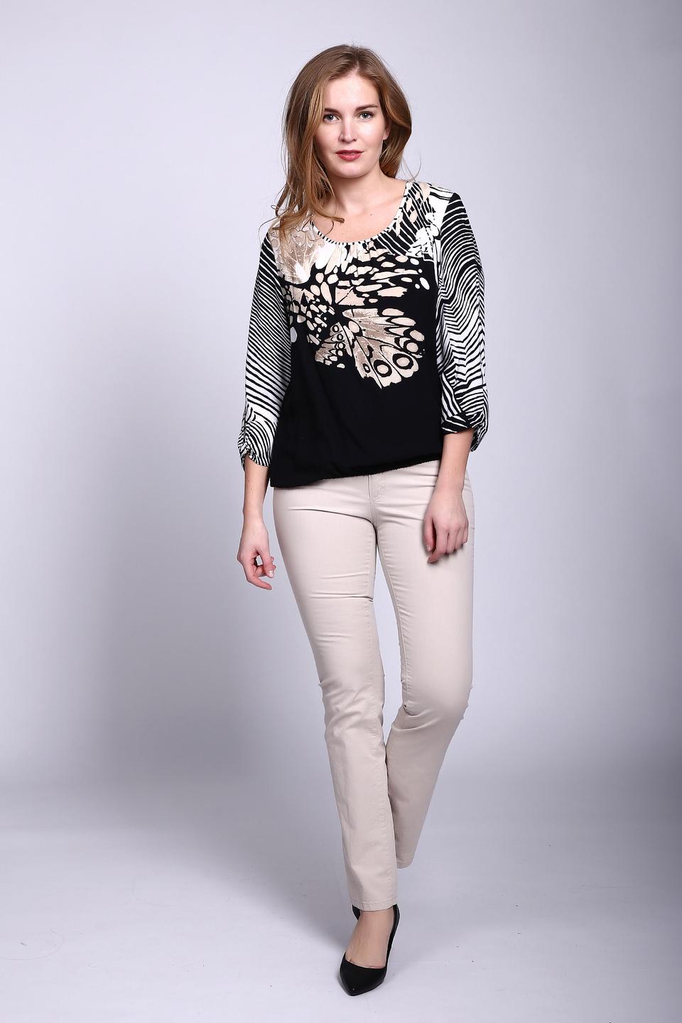 Блуза Lebek с цветочным принтом