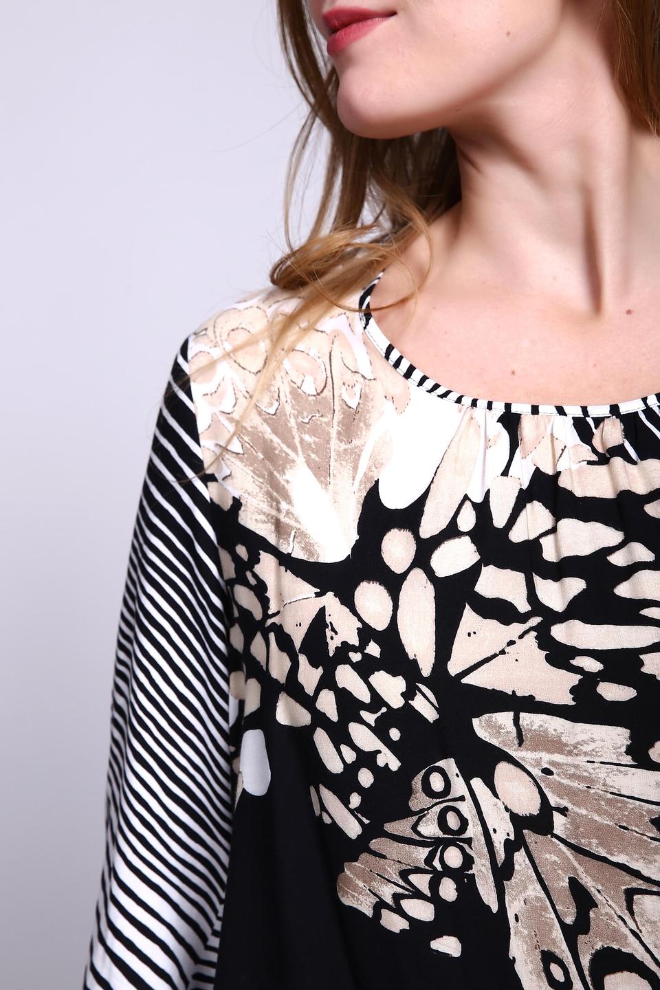 Блуза Lebek с цветочным принтом