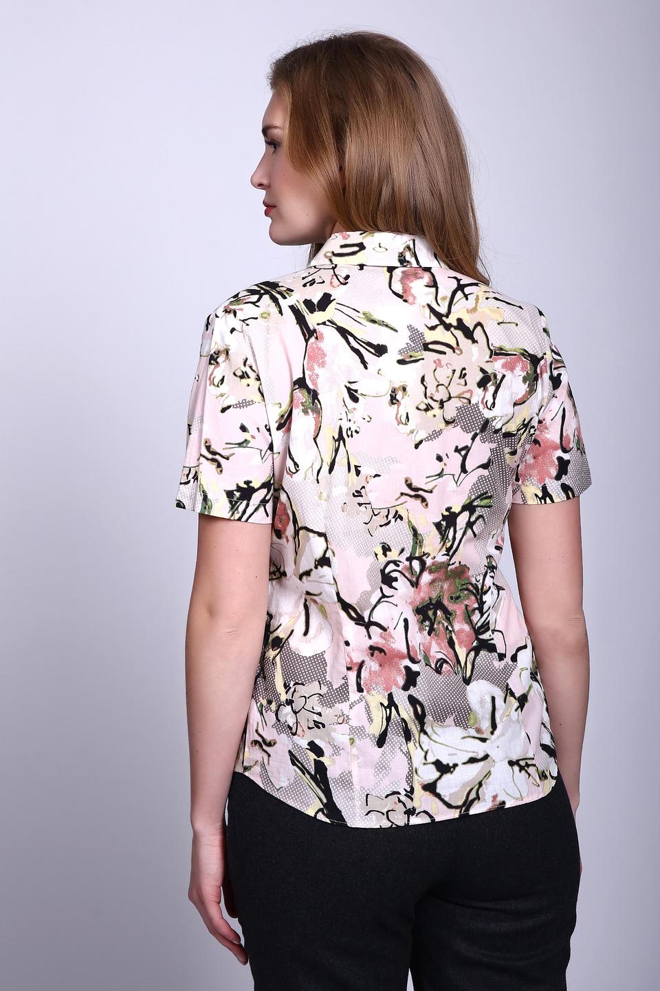 Блуза Gerry Weber розовая с цветочным принтом