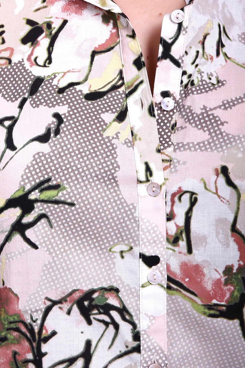 Блуза Gerry Weber розовая с цветочным принтом