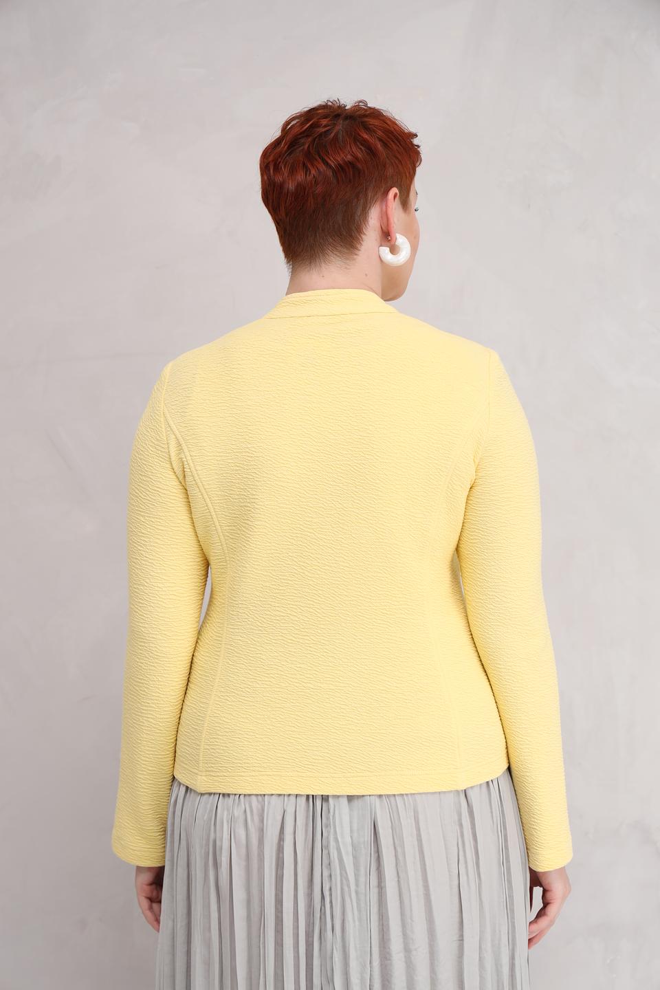 Жакет Frank Walder текстурный жёлтый