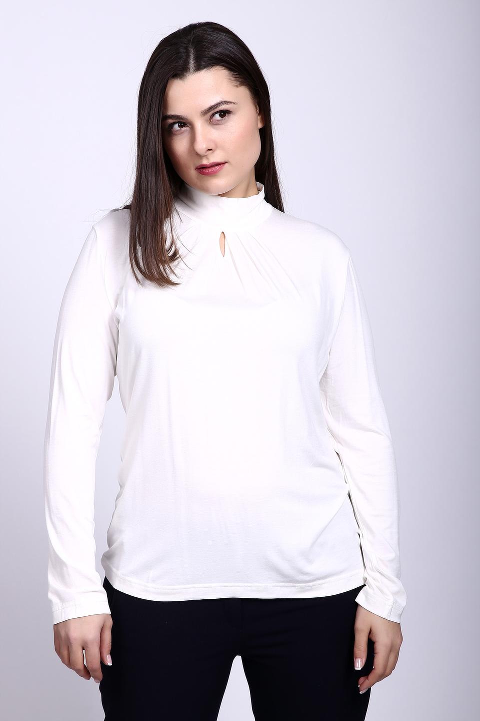 Блузка Gerry Weber белая с вырезом