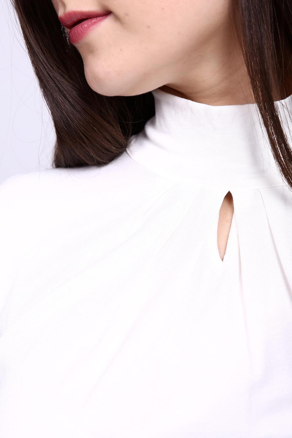 Блузка Gerry Weber белая с вырезом