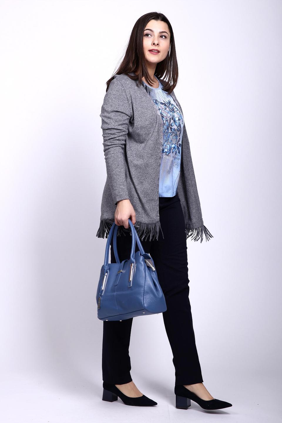 Жакет Gerry Weber с бахромой серый