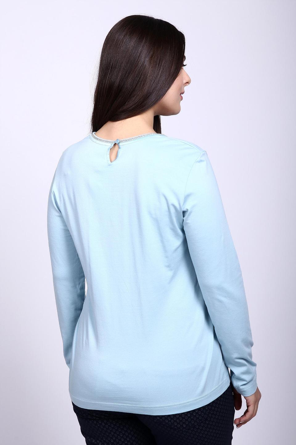 Блуза Gerry Weber голубого цвета с декором