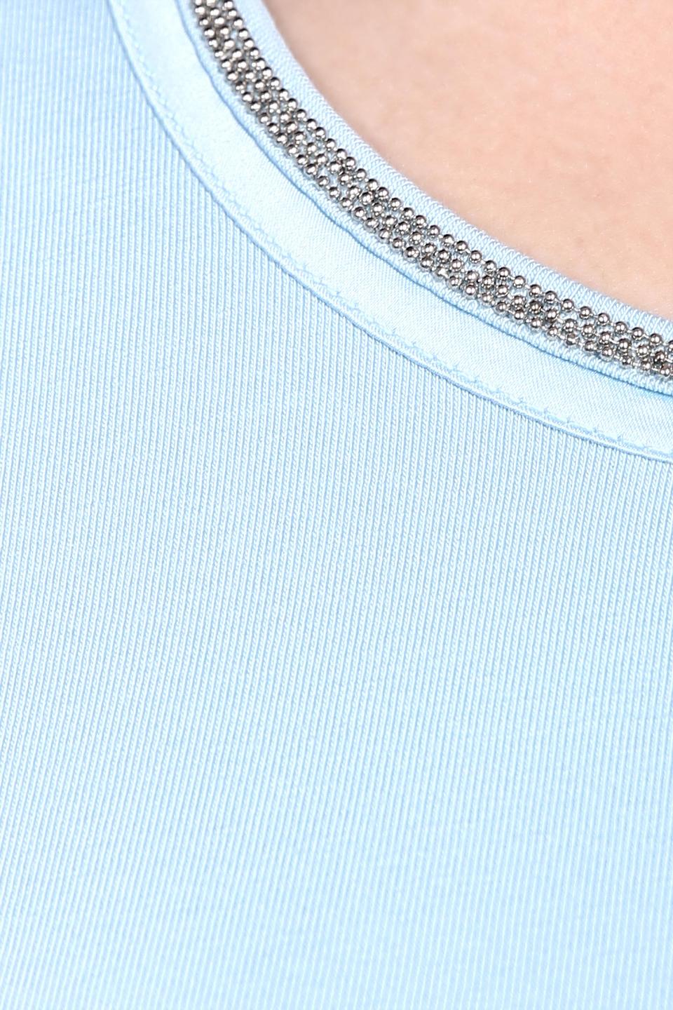 Блуза Gerry Weber голубого цвета с декором