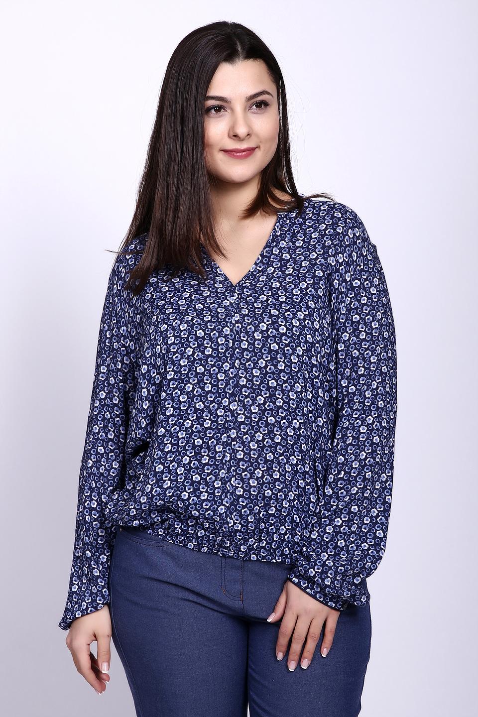 Блуза Gerry Weber синяя в мелкий цветочек