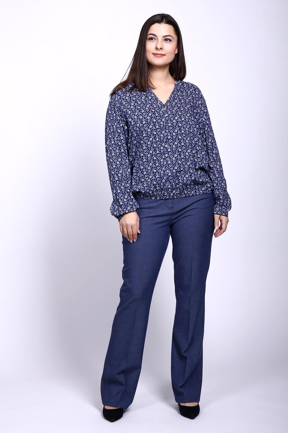 Блуза Gerry Weber синяя в мелкий цветочек