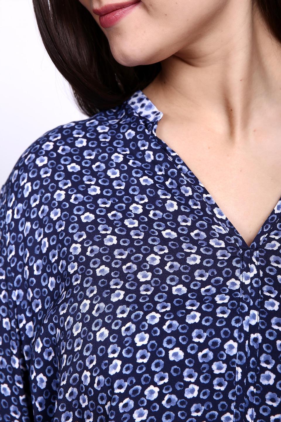 Блуза Gerry Weber синяя в мелкий цветочек