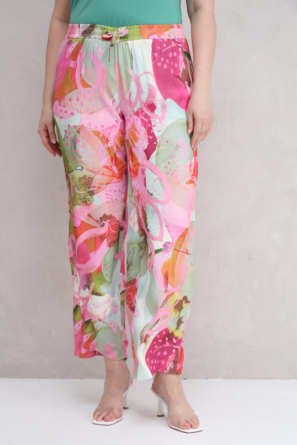 Брюки Lecomte с цветочным принтом