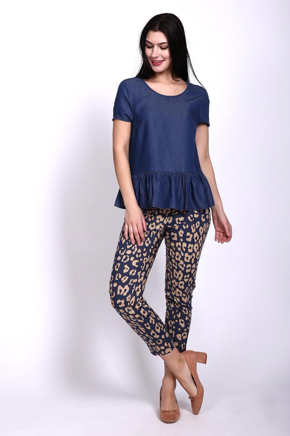 Блуза Just Valeri джинсовая с воланом