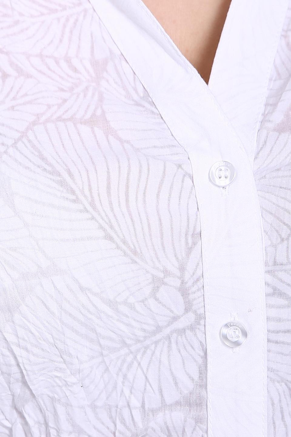 Блуза Pezzo, белая, с коротким рукавом