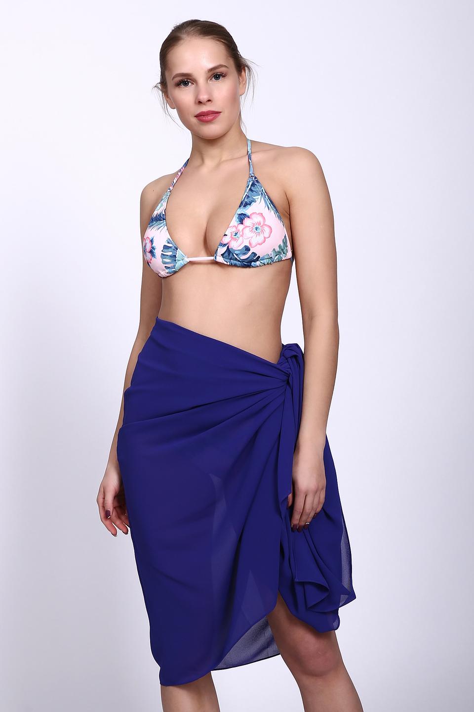 Пляжное парео Pezzo синее