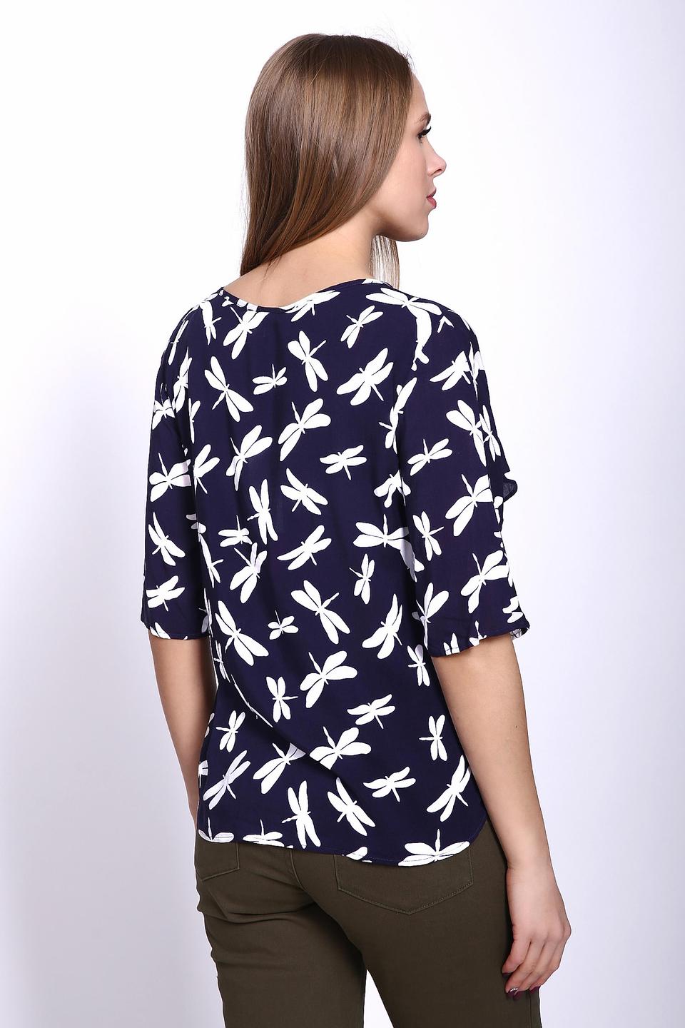 Блуза Pezzo с принтом стрекозы