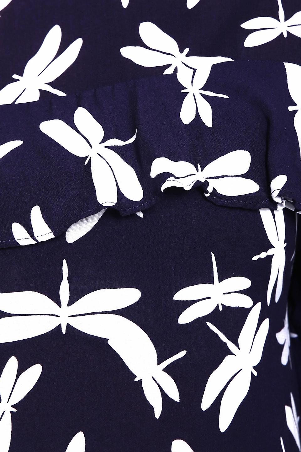 Блуза Pezzo с принтом стрекозы