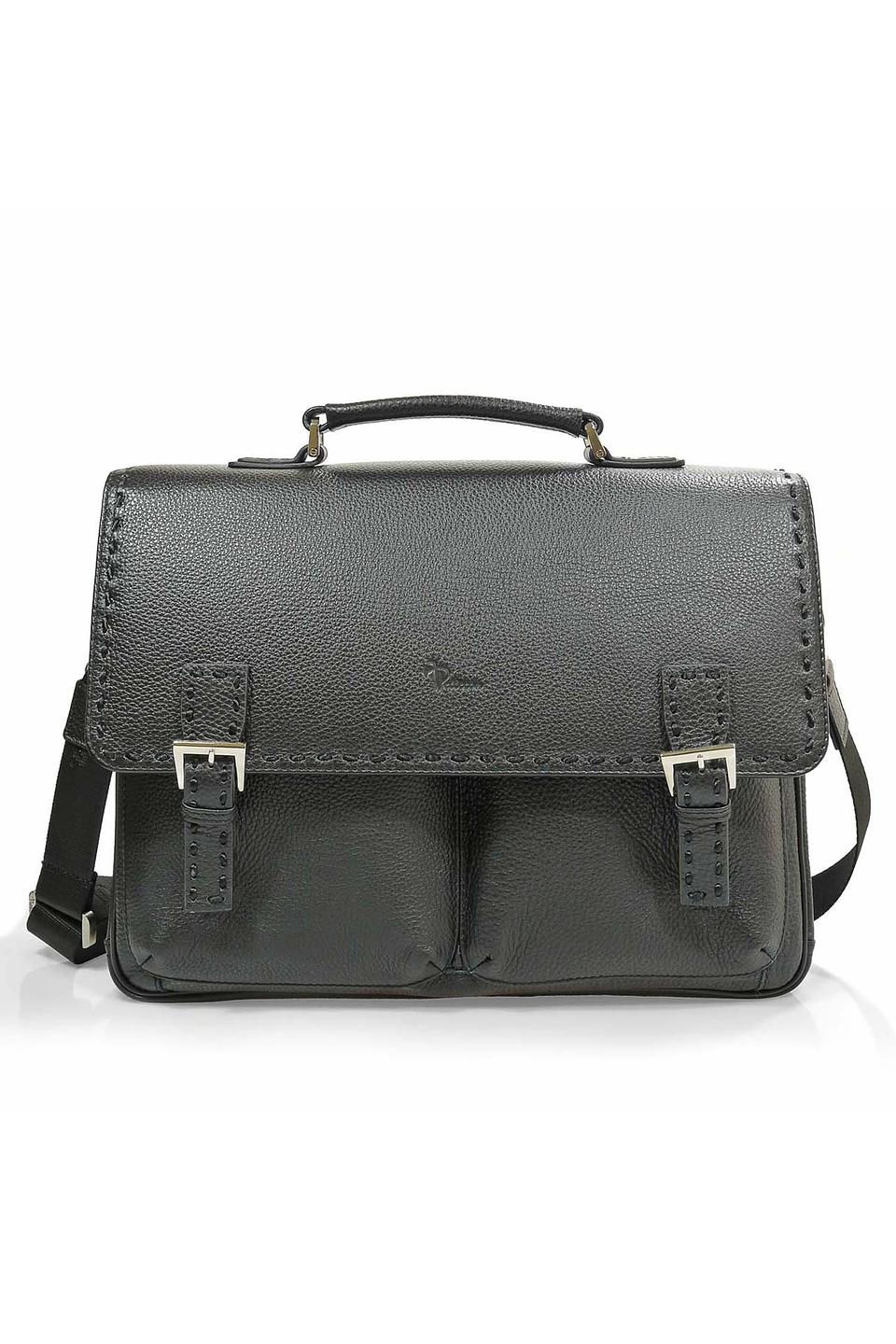 Портфель Pellecon кожаный чёрный